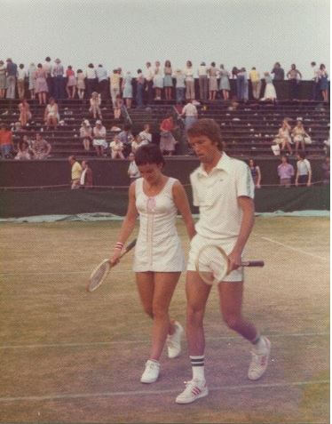 Kerry Melville with her partner, Grover Raz Reid.